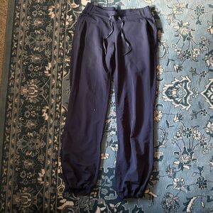 Athleta Dark Blue Ribbed Pants